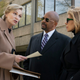 Jane Lynch, Michael Boatman, and Christine Baranski in The Good Fight
